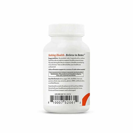 Lithium Orotate 5 Mg, 100 Veg Capsules, SKH