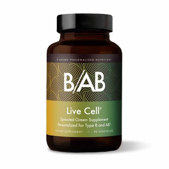 Live Cell Type B & AB, 90 Veg Capsules, DAPN