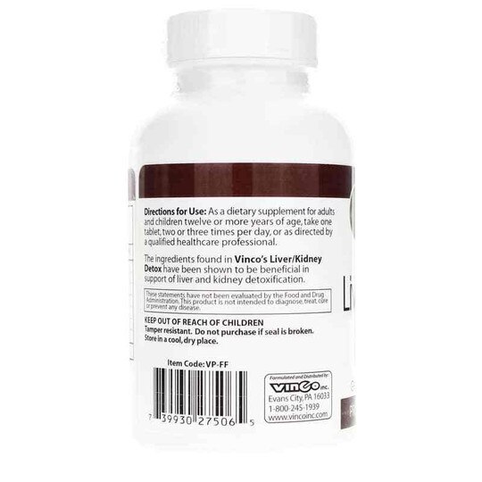 Liver Kidney Detox, 60 Tablets, VNC