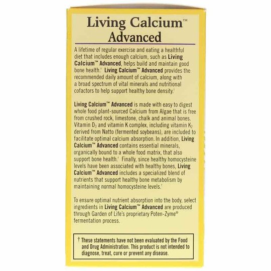 Living Calcium Advanced, 120 Caplets, GOL