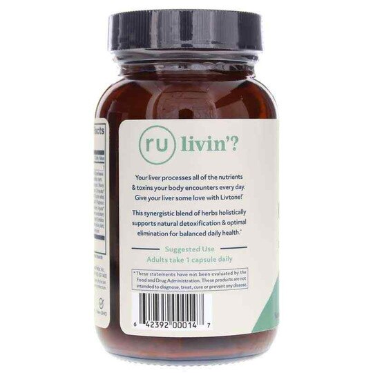 Livtone Liver Health & Cleanse Support, 60 Capsules, RUV
