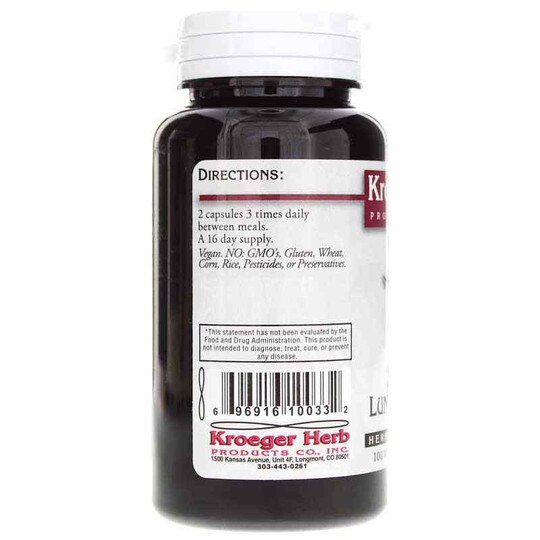 Lung Formula, 100 Veg Capsules, KRH