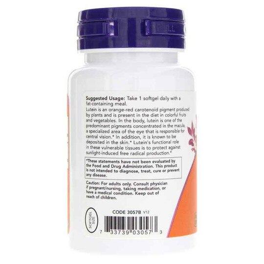 Lutein 10 Mg, 120 Softgels, NOW