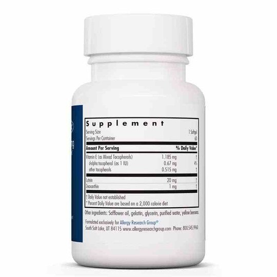 Lutein 20 Mg, 60 Softgels, ARG