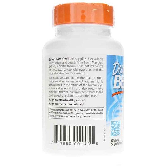 Lutein with OptiLut 10 Mg, 120 Veg Capsules, DRB