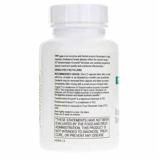 Lypo Enzyme Supplement, 60 Capsules, TSE