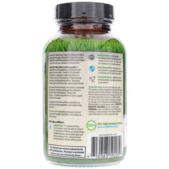 Maca Root & Ashwagandha, 75 Liquid Softgels, IRN