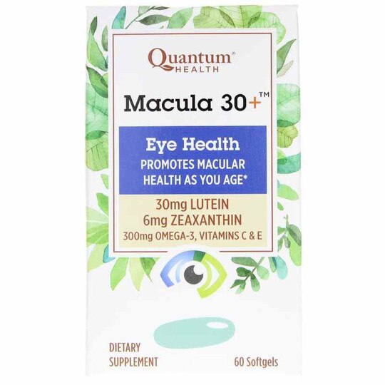 Macula 30+ Eye Health, 60 Softgels, QHT