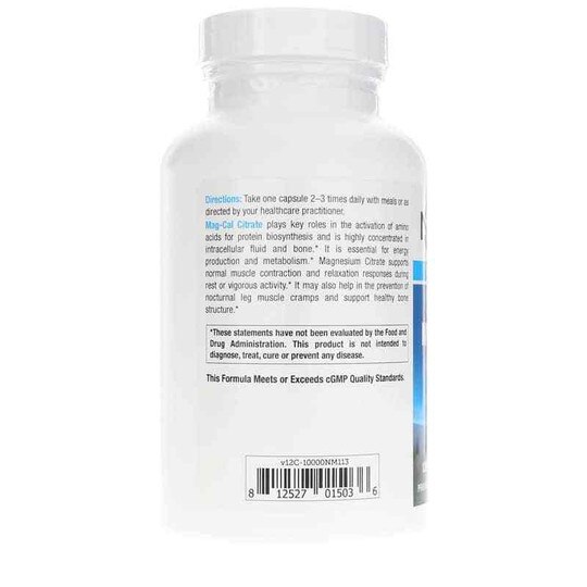 Mag-Cal Citrate, 120 Veg Capsules, NUM
