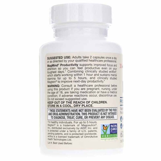 MagMind Productivity, 60 Veg Capsules, JRF