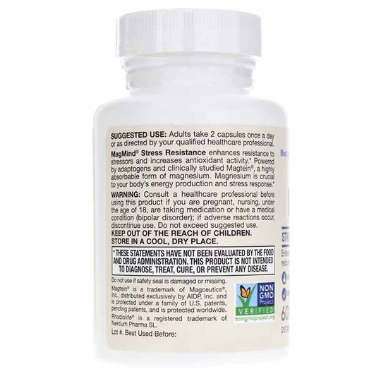 MagMind Stress Resistance, 60 Veg Capsules, JRF