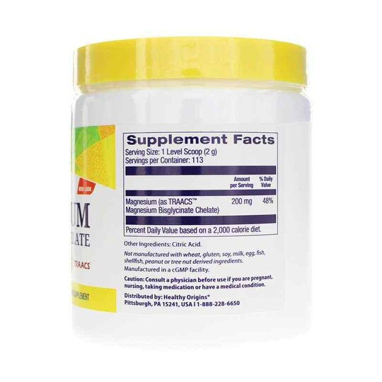 Magnesium Bisglycinate Chelate Powder, 8 Oz, HLO