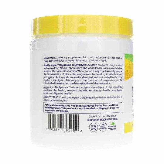 Magnesium Bisglycinate Chelate Powder, 8 Oz, HLO