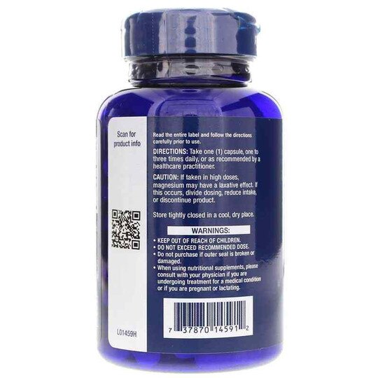 Magnesium Caps 500 Mg, 100 Veg Capsules, LFE