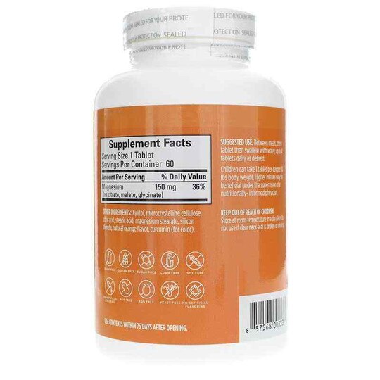 Magnesium Chewables, 60 Citrus Chewable Tablets, BMD