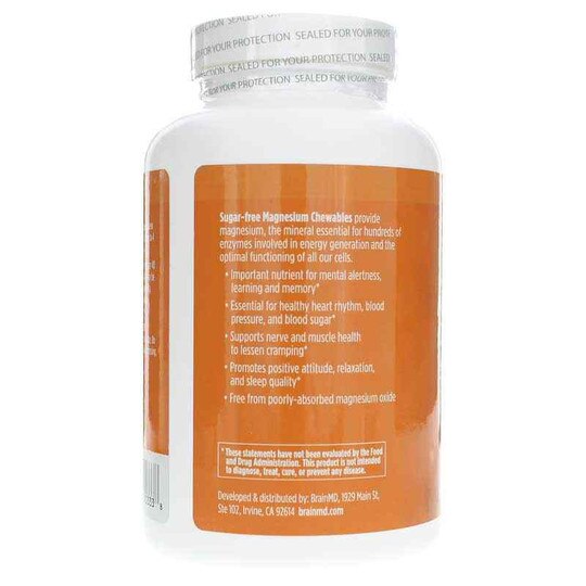 Magnesium Chewables, 60 Citrus Chewable Tablets, BMD