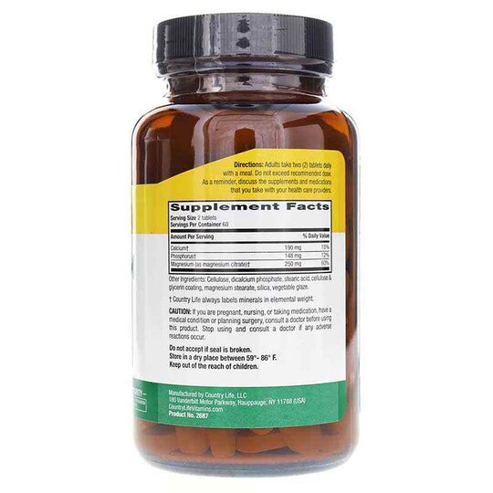 Magnesium Citrate 250 Mg, 120 Tablets, CTL
