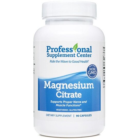 Magnesium Citrate, 90 Capsules, PSC
