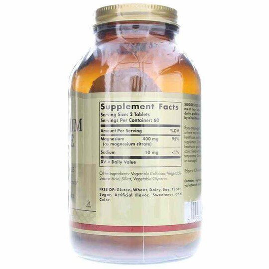 Magnesium Citrate California Only, 120 Tablets, SLG