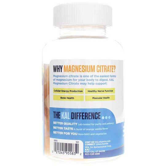 Magnesium Citrate Gummies, 60 Gummies, KAL