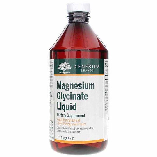 Magnesium Glycinate Liquid Apple-Pomegranate, 15., GEN