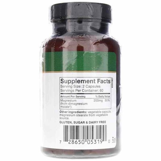 Magnesium Malate, 120 Veg Capsules, NTX