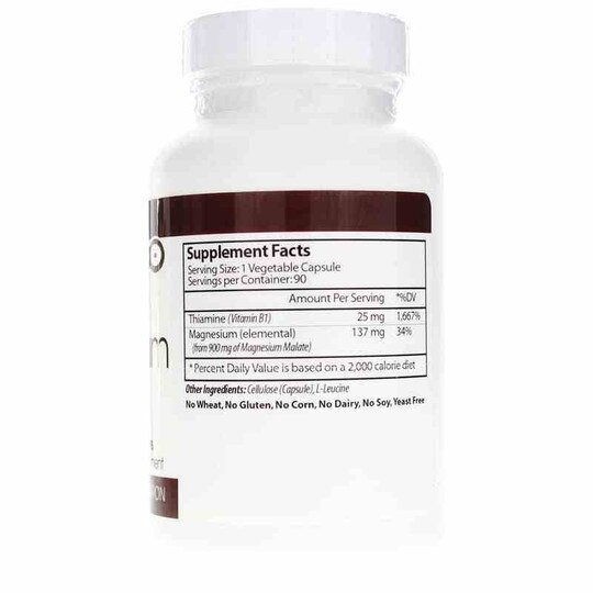 Magnesium Malate, 90 Veg Capsules, VNC