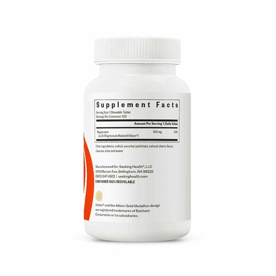 Magnesium Malate Chewable, 100 Chewable Tablets, SKH