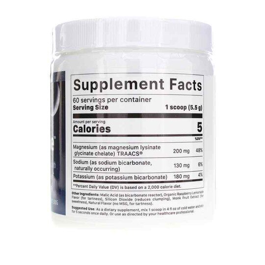MagSoothe Powder Raspberry Lemonade, 60 Servings, JGH