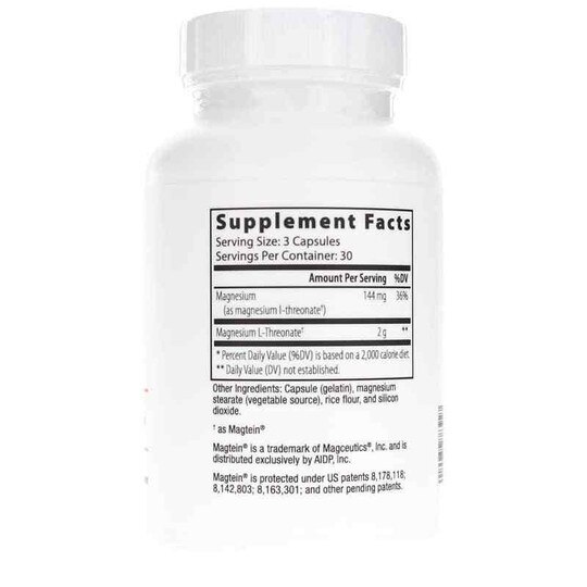 Magtein Magnesium L-Threonate, 90 Capsules, ND