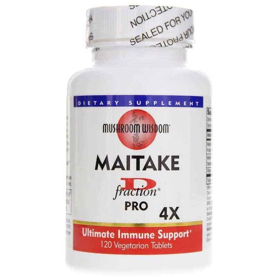 Maitake D Fraction Pro 4X, 120 Veg Tablets, MUW