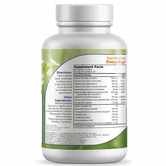 Male Vitality +, 120 Tablets, ZHL