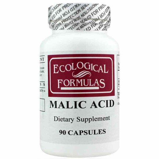 Malic Acid 600 Mg, 90 Capsules, ECF