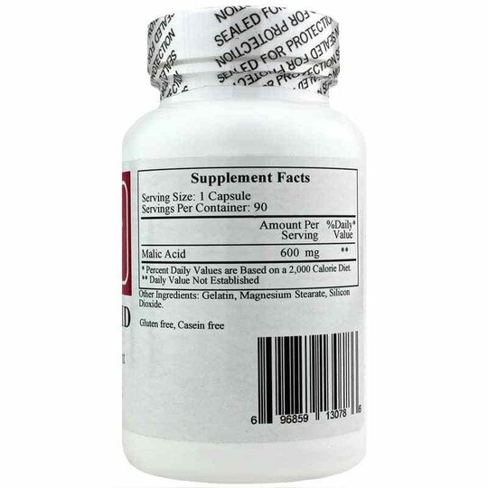 Malic Acid 600 Mg, 90 Capsules, ECF