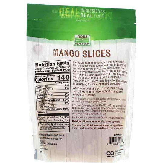 Mango Slices, 10 Oz, NOW