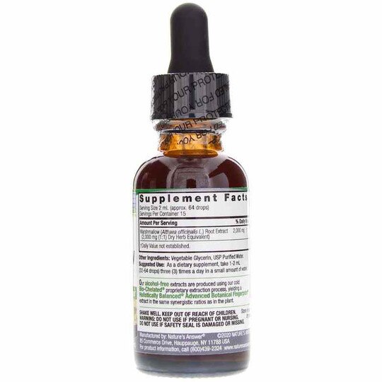Marshmallow Root Extract Alcohol-Free, 1 Oz, NAN