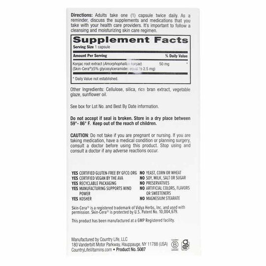 Maxi-Skin CERAClear, 60 Vegan Capsules, CTL