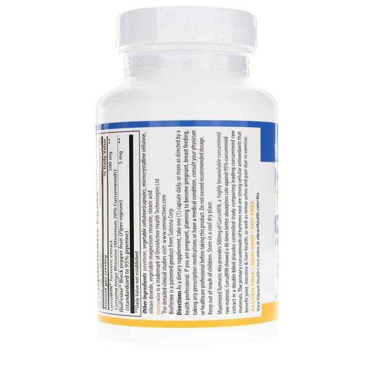 Maximized Turmeric 46x, 60 Veg Capsules, VBH