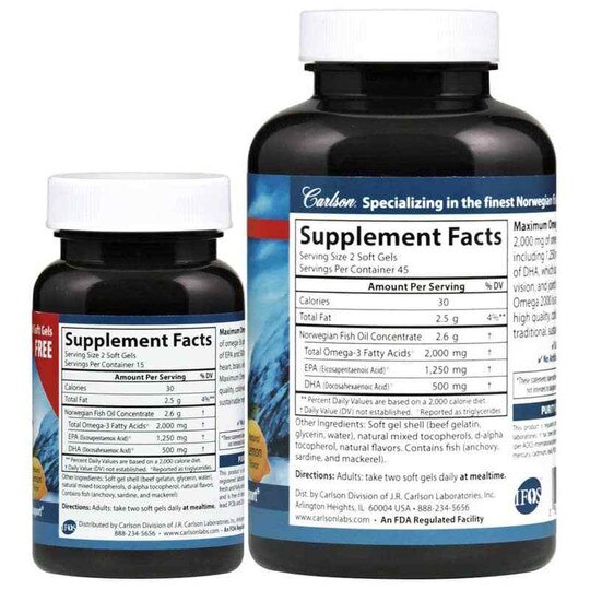 Maximum Omega 2000 Bonus Pack, 120 Softgels, CL