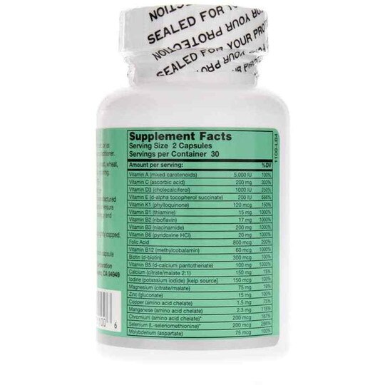 MAXXUM Basic Multivitamin and Mineral, 60 Veg Capsules, KRU