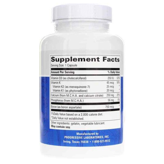 M.C.H.C. with K1 & K2, 120 Capsules, PGL