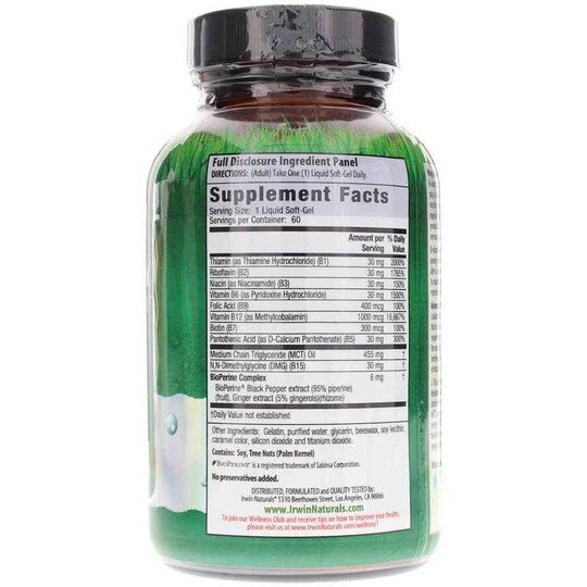 Mega B-Complex, 60 Liquid Softgels, IRN