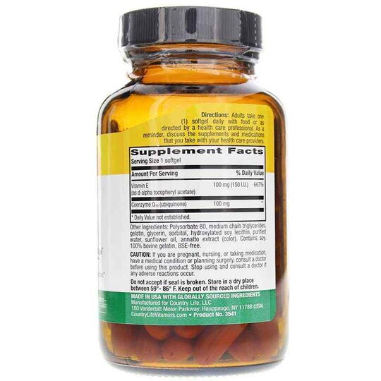Mega CoQ10 100 Mg, 60 Softgels, CTL