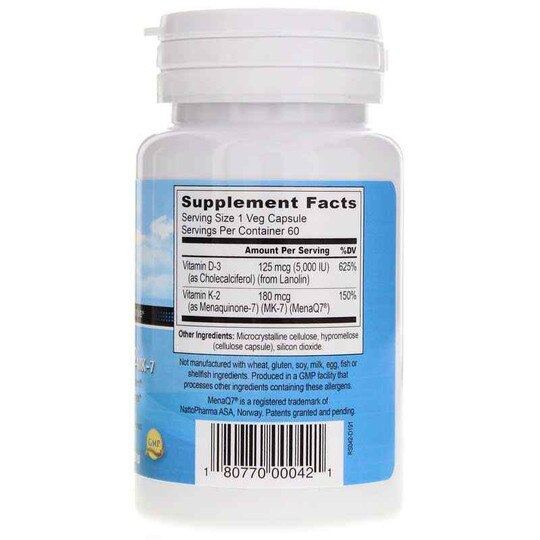 Mega D3K2 MK7, 60 Veg Capsules, FJS