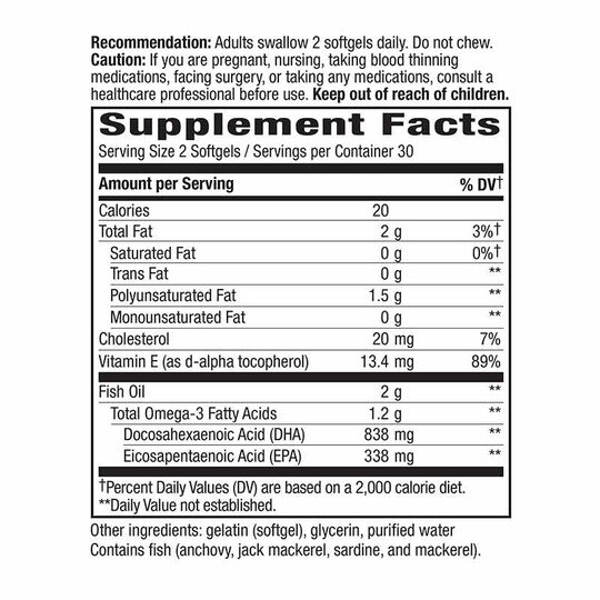 Mega-DHA 1000 Mg, 60 Softgels, NWA