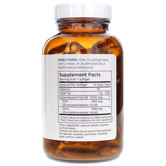 Mega Omega Extra Strength 450 EPA/340 DHA, 100 Softgels, MTM