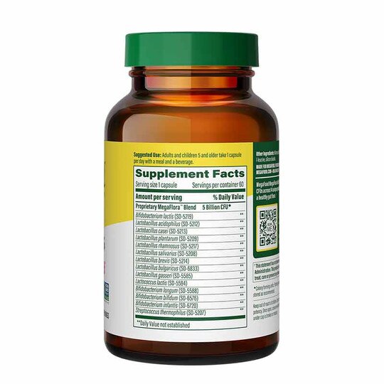 MegaFlora Kids Probiotic, 60 Capsules, MGF