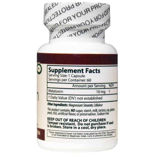 Melatonin 10 Mg, 60 Capsules, VNC
