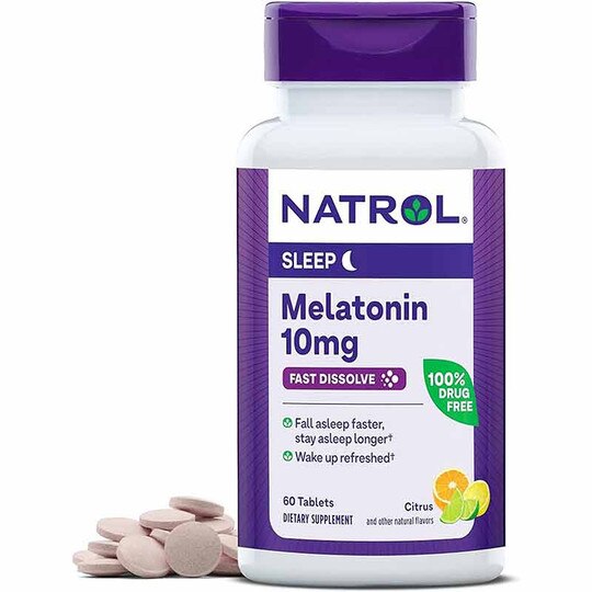 Melatonin 10 Mg Fast Dissolve, 60 Tablets, NTR