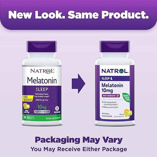 Melatonin 10 Mg Fast Dissolve, 60 Tablets, NTR